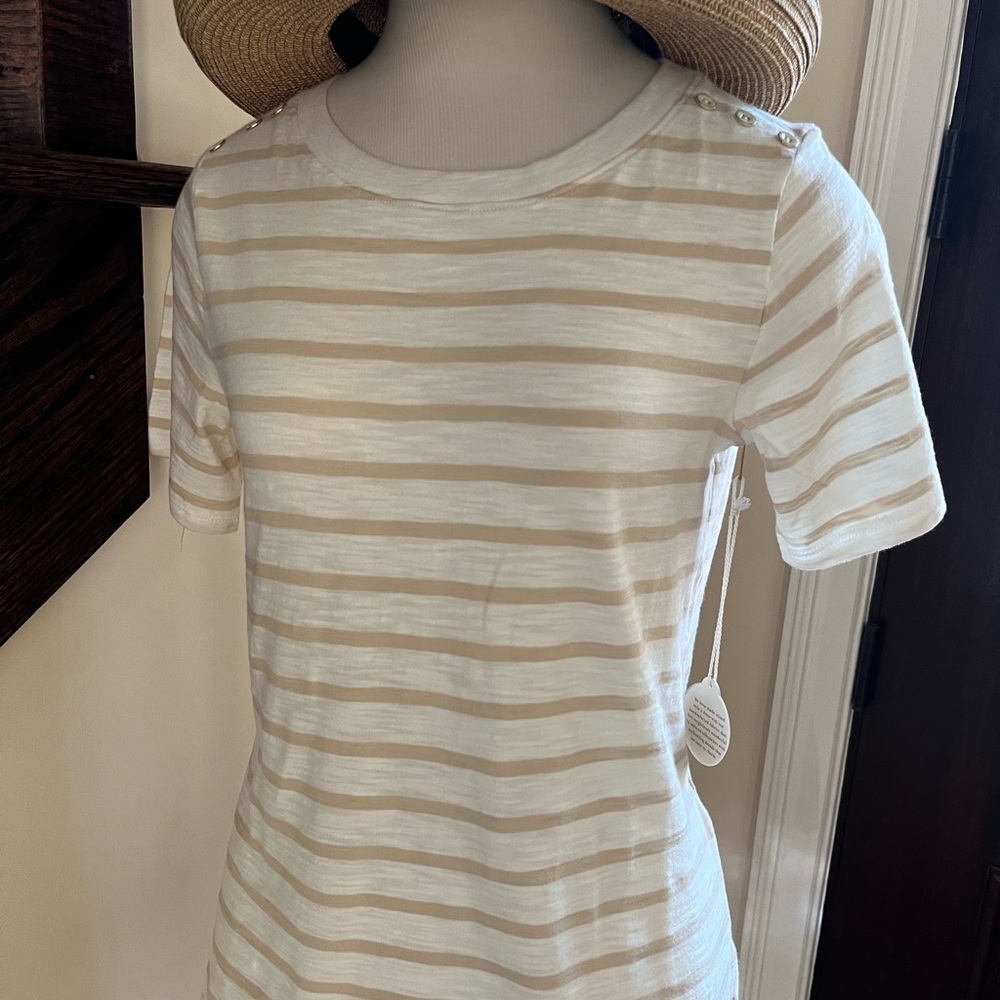 COPY - Spartina striped short sleeve shirt – size small
